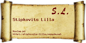 Stipkovits Lilla névjegykártya