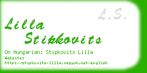 lilla stipkovits business card